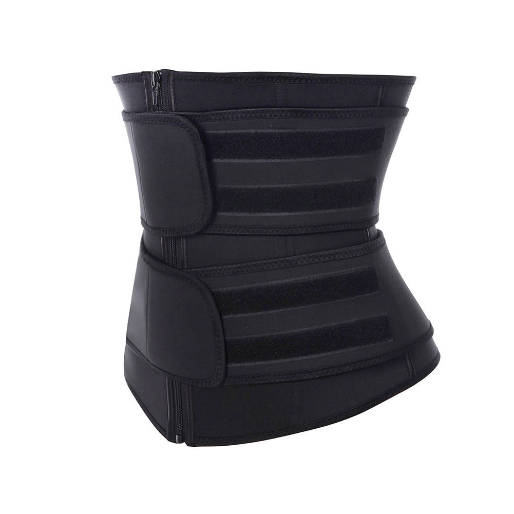 Double Belt Neoprene Zipper Waist Trainer With Thermo Technology