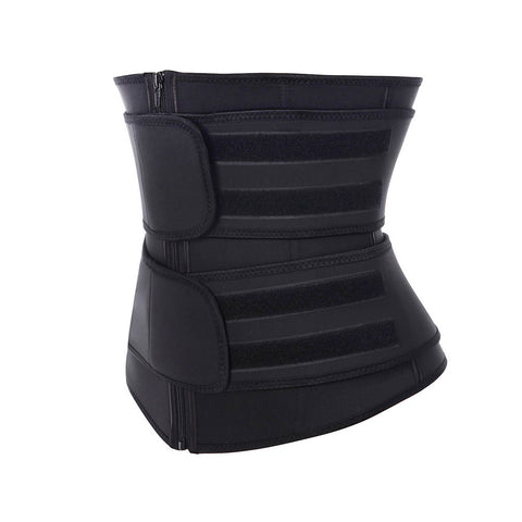 Double Belt Neoprene Zipper Waist Trainer With Thermo Technology