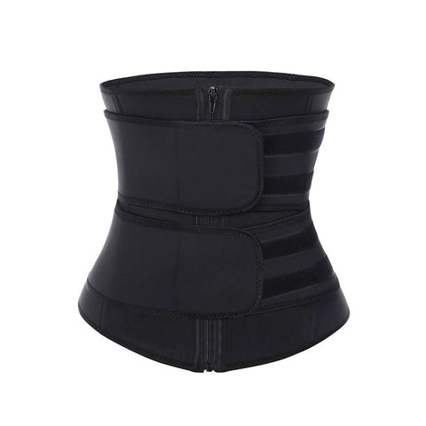 Double Belt Neoprene Zipper Waist Trainer With Thermo Technology