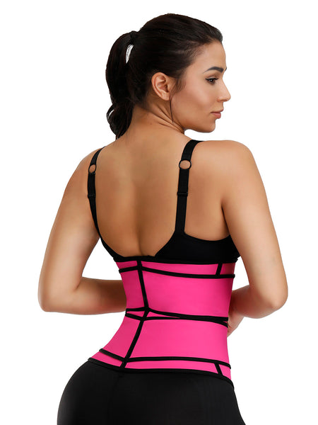 9 Inches Double Compression Waist Trainer with Belt and Zipper