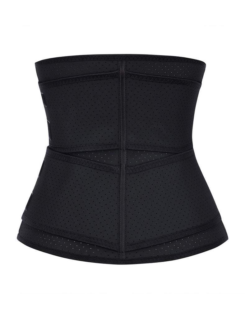 7 Steel Boned 2 Belts Waist Cincher Large Latex