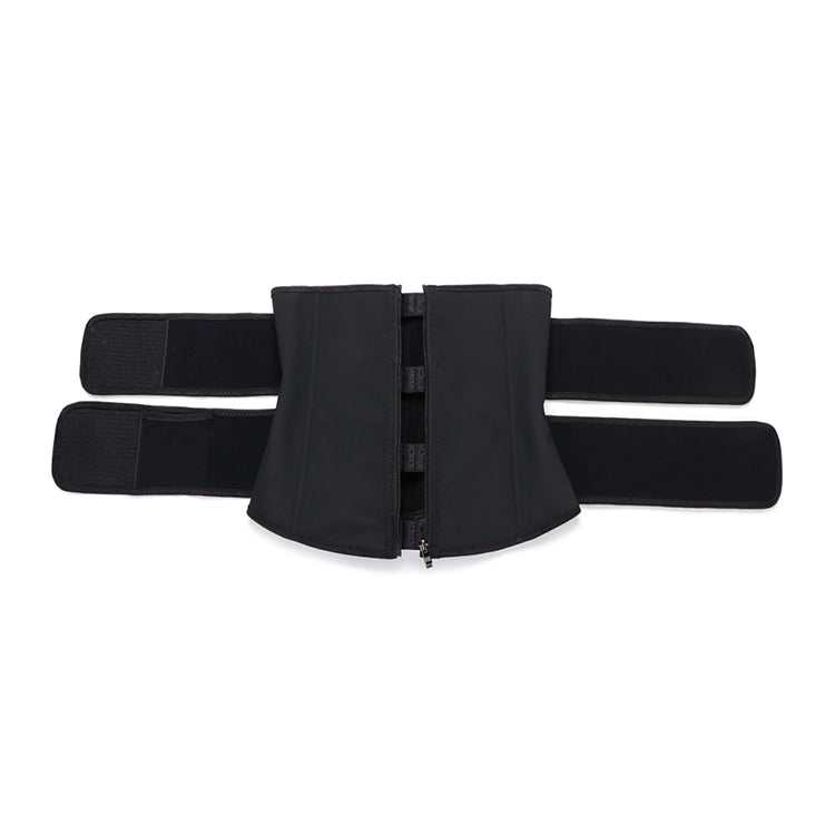Latex Double Belt Plus Size Waist Trainer With Pocket