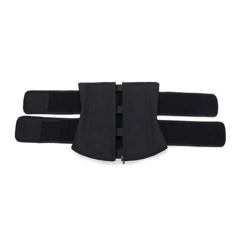 Latex Double Belt Plus Size Waist Trainer With Pocket