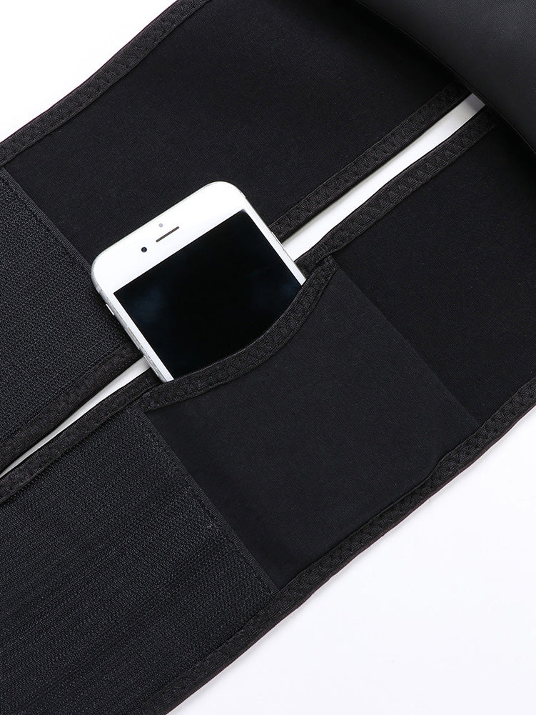 Latex Double Belt Plus Size Waist Trainer With Pocket