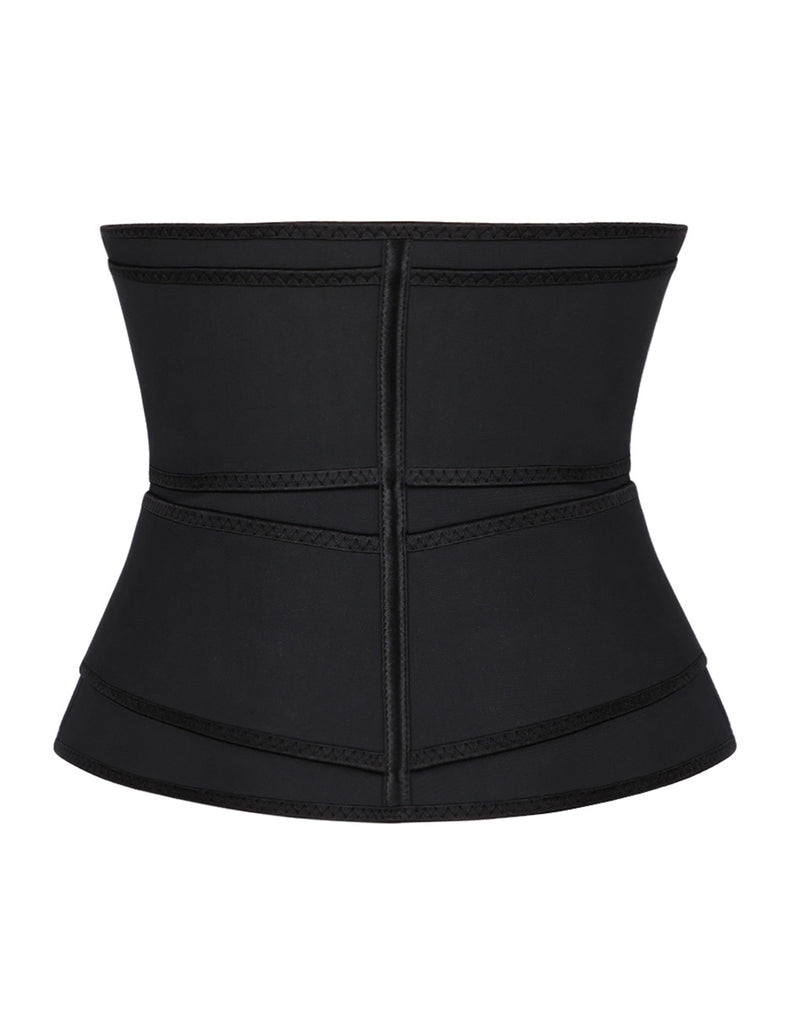 Latex Double Belt Plus Size Waist Trainer With Pocket