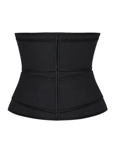 Latex Double Belt Plus Size Waist Trainer With Pocket