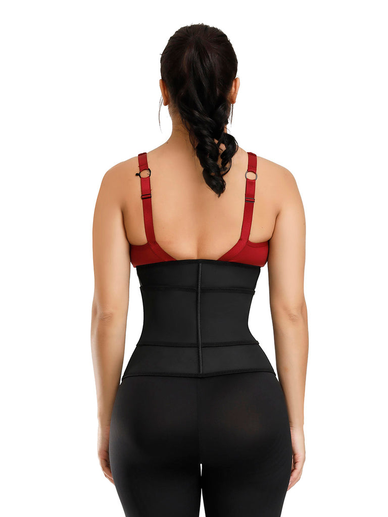 3 Rows Hooks Latex Waist Cincher Belt Tummy Training