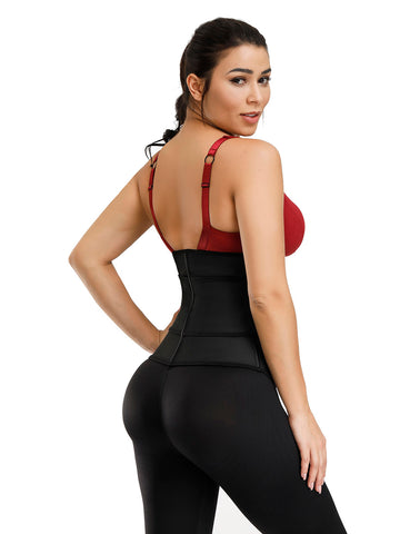 3 Rows Hooks Latex Waist Cincher Belt Tummy Training