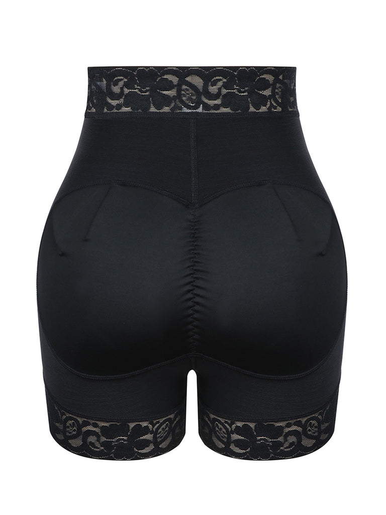 Supportive High Waist Lace Butt Enhancer Panty Curve-Creating