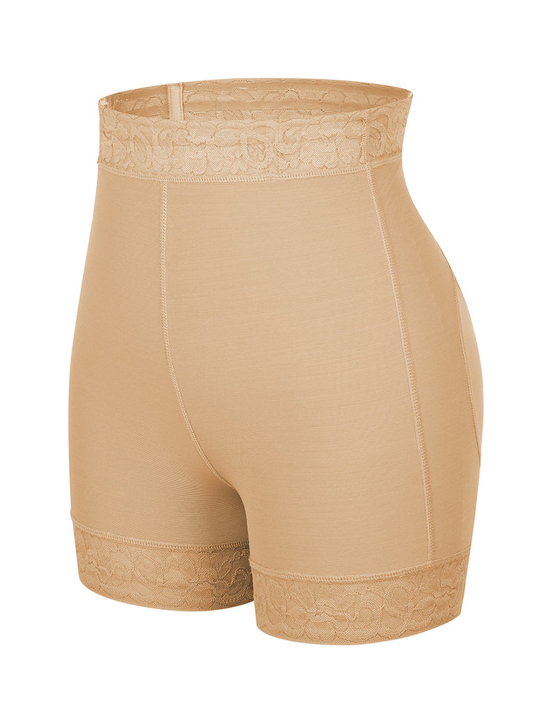 Supportive High Waist Lace Butt Enhancer Panty Curve-Creating