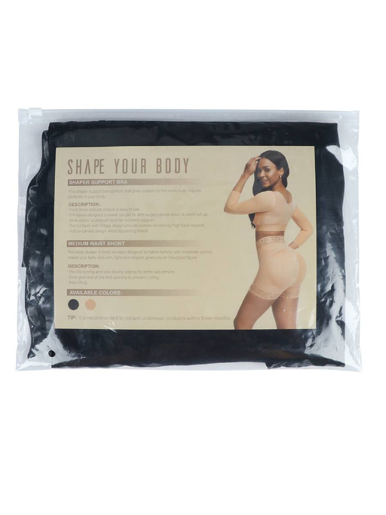 Supportive High Waist Lace Butt Enhancer Panty Curve-Creating