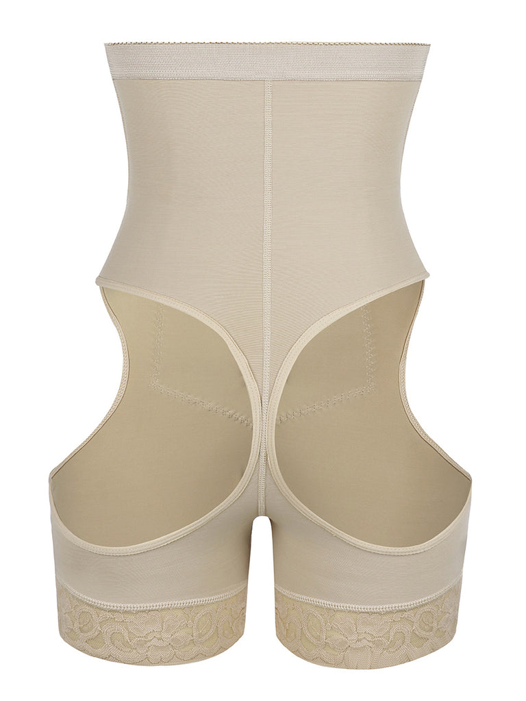 High Waist Open Butt Shapewear Shorts Curve Shaping