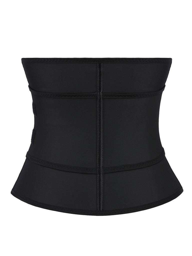 Zippered Latex Waist Cincher Belt High Compression