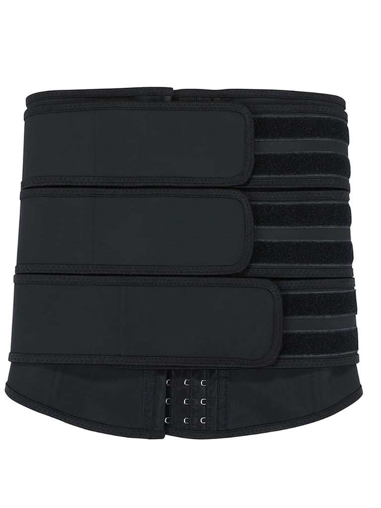 Hooks Latex Three-Belt Workout Waist Trainer