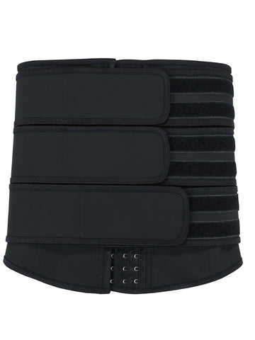 Hooks Latex Three-Belt Workout Waist Trainer