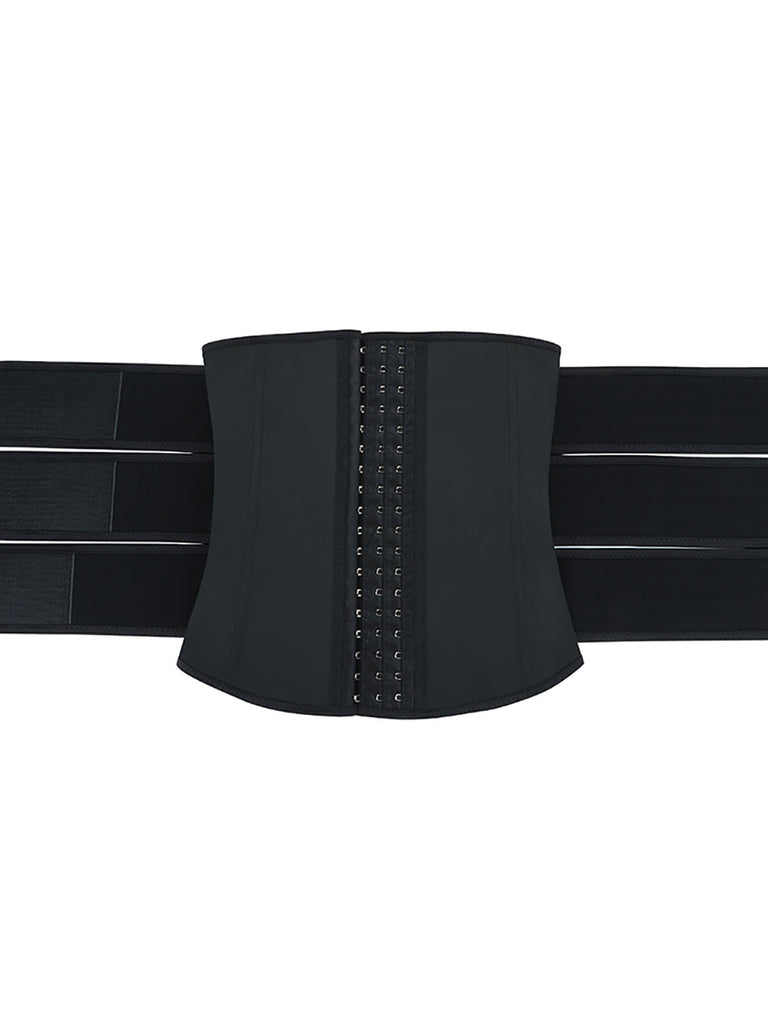 Hooks Latex Three-Belt Workout Waist Trainer