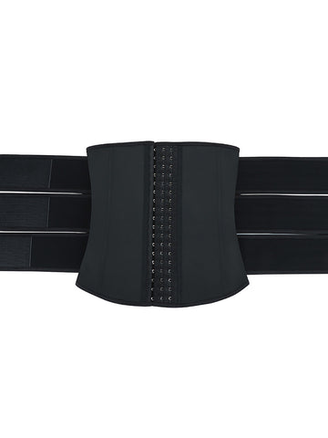 Hooks Latex Three-Belt Workout Waist Trainer
