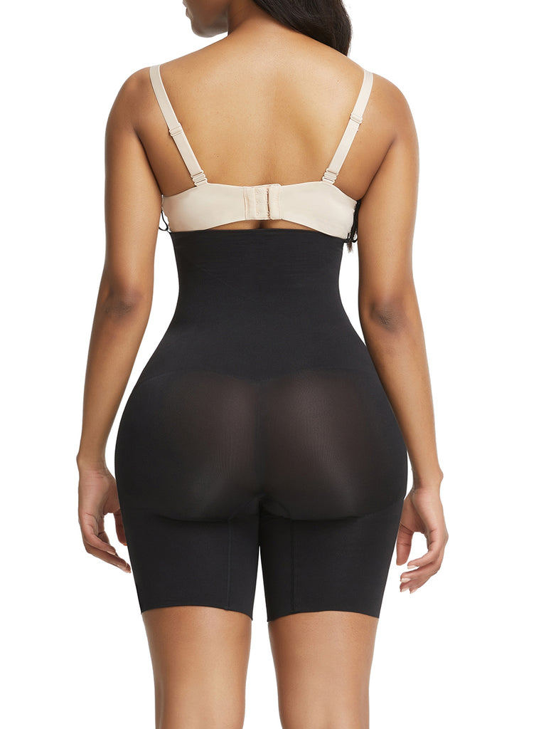 Three Buckles Rear Lifting Shapewear Seamless Slimming Belly