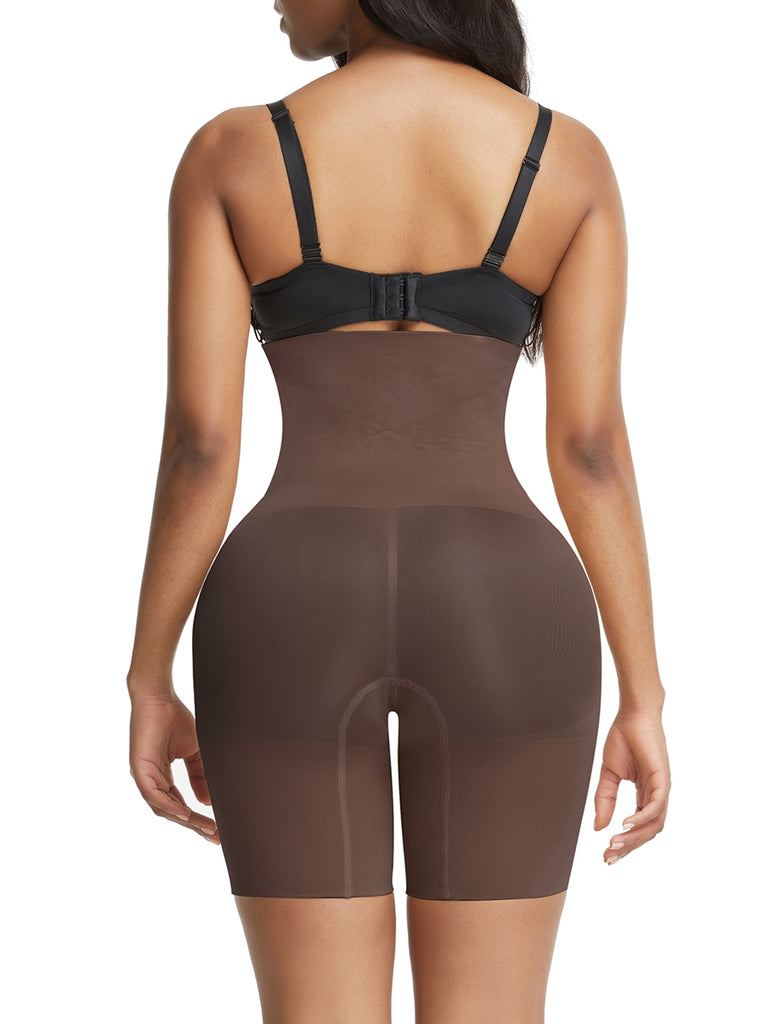 Three Buckles Rear Lifting Shapewear Seamless Slimming Belly