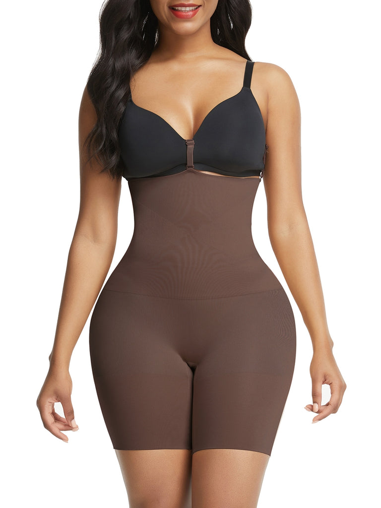 Three Buckles Rear Lifting Shapewear Seamless Slimming Belly