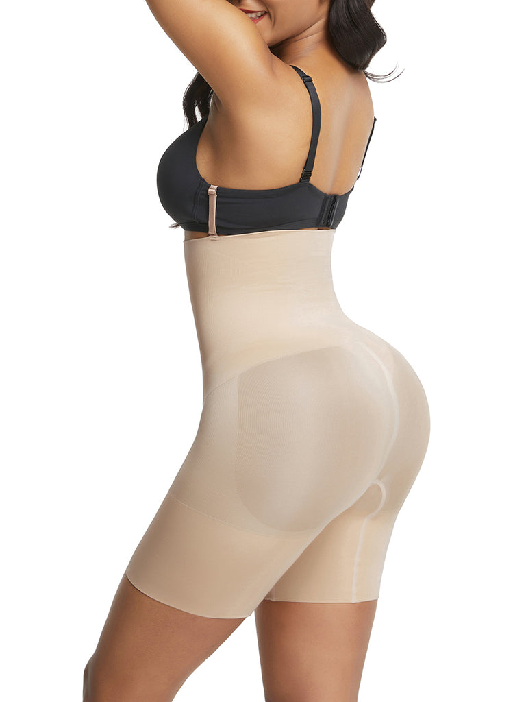 Three Buckles Rear Lifting Shapewear Seamless Slimming Belly