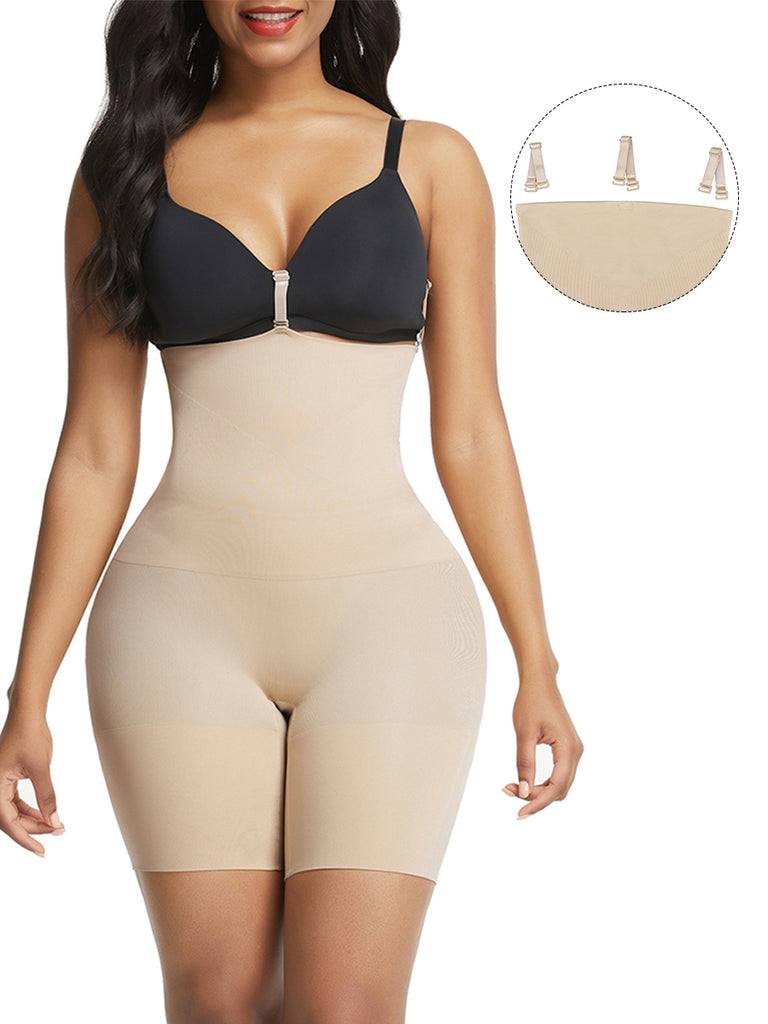 Three Buckles Rear Lifting Shapewear Seamless Slimming Belly