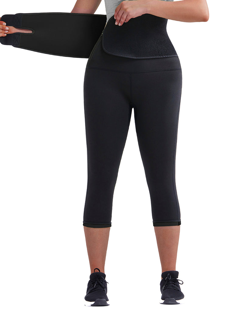 Ultimate Stretch Neoprene Shaper Pants With Belt