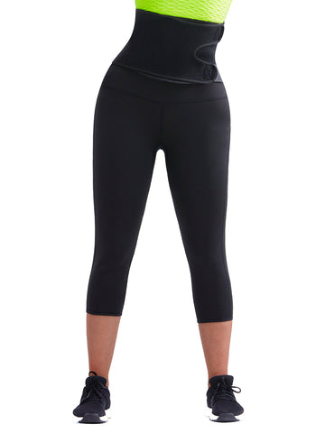 Ultimate Stretch Neoprene Shaper Pants With Belt