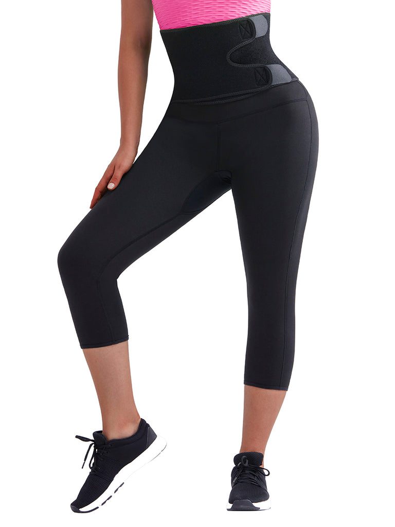 Ultimate Stretch Neoprene Shaper Pants With Belt
