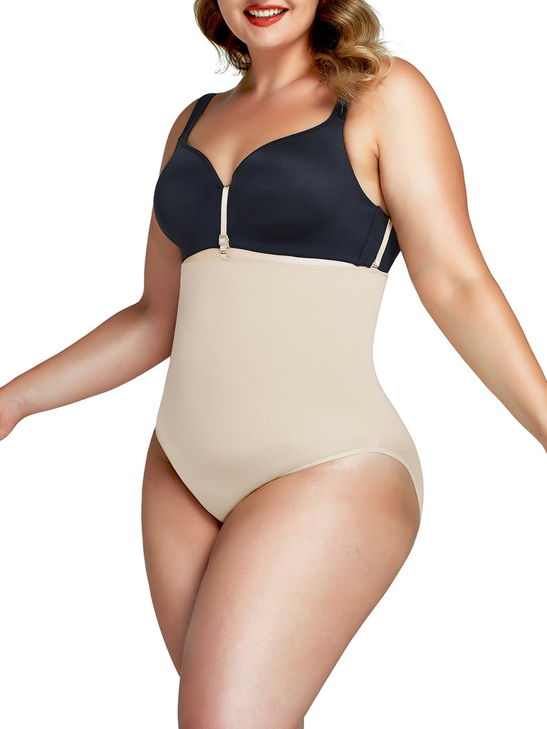High Cut Seamless Panty High Waist High-Compression