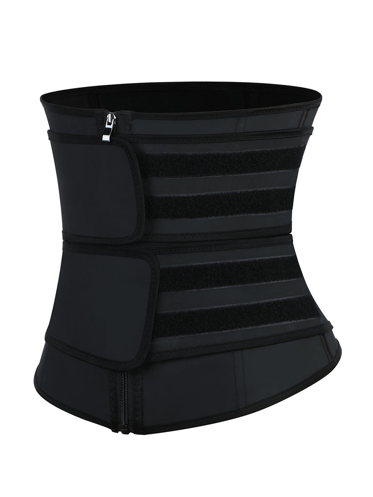 Latex Waist Trainer Detachable Double Belts 7 Steel Bones