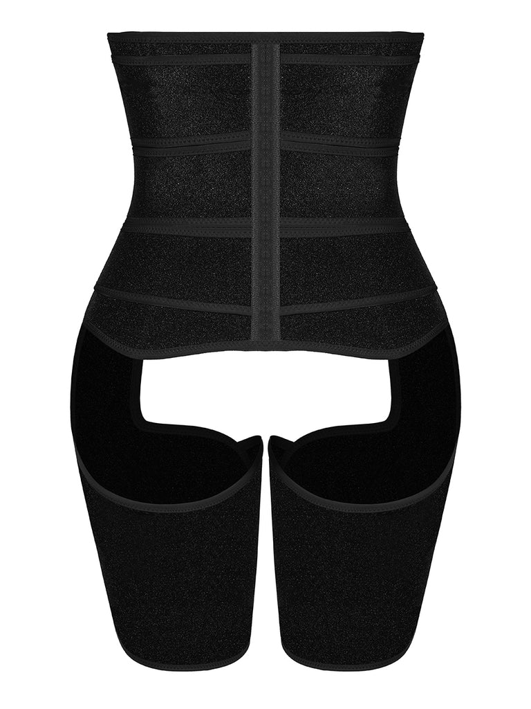3 Belts Tummy And Thigh Shaper Neoprene Waist Control