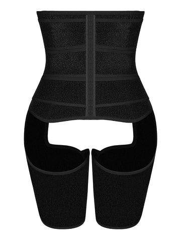 3 Belts Tummy And Thigh Shaper Neoprene Waist Control
