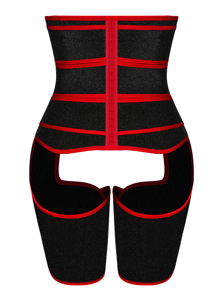 3 Belts Tummy And Thigh Shaper Neoprene Waist Control