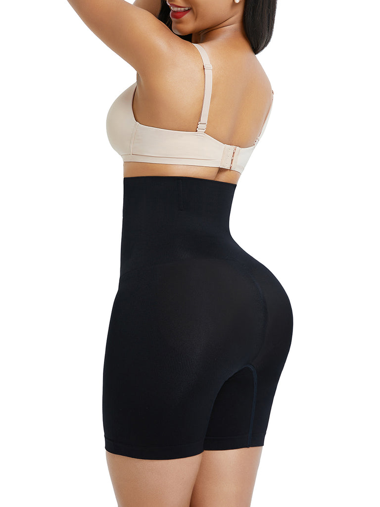 Seamless High Waist Mid-Thigh Shaper Shorts Tummy Training