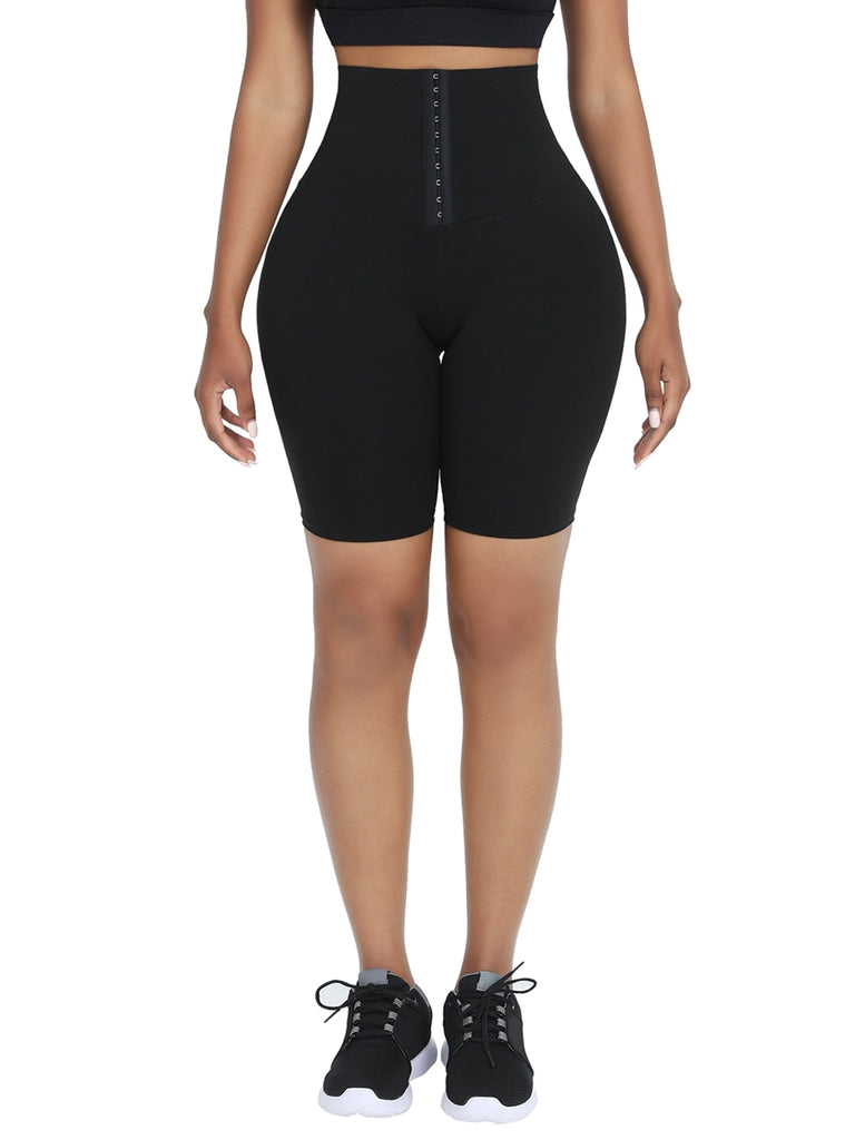 2-In-1 Waist Trainer Shorts Mid-Thigh