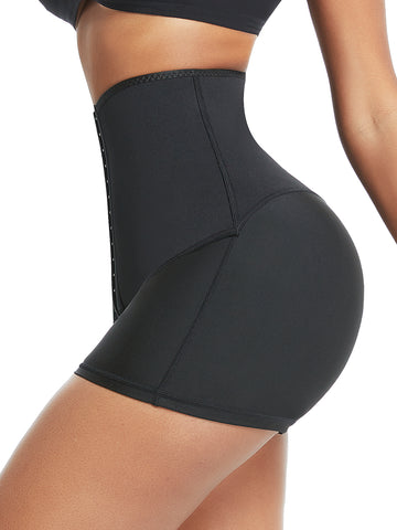 Neoprene Sweat Shorts Hook And Eye Closure Abdominal Control