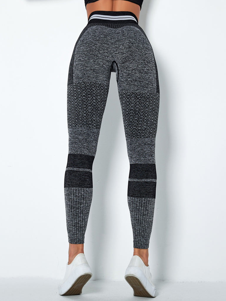 Fitted Wide Waistband Full Length Sports Leggings Athletic Comfort