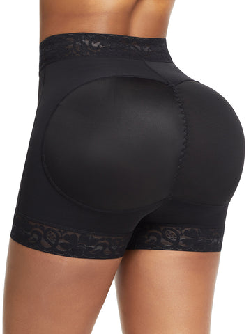Supportive High Waist Lace Butt Enhancer Panty Curve-Creating