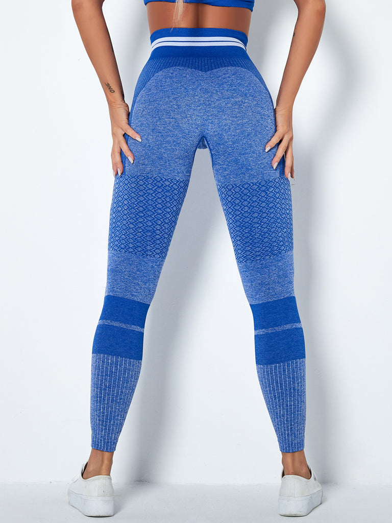 Fitted Wide Waistband Full Length Sports Leggings Athletic Comfort